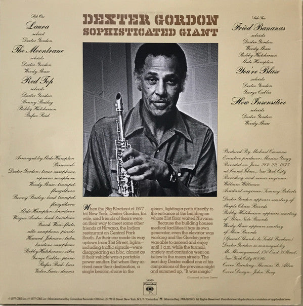 Master Release: Sophisticated Giant by Dexter Gordon