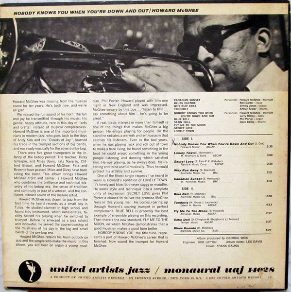 Release: Nobody Knows You When You're Down And Out-Vinyl-US-1963-UAJ 14028-2947284