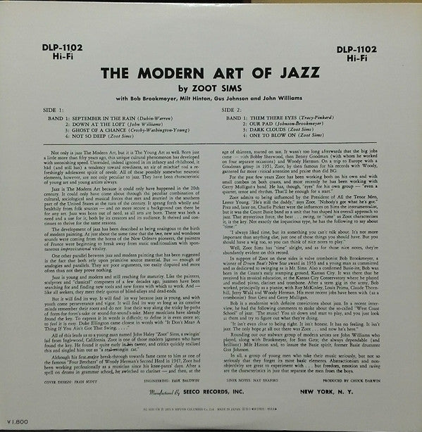 Release: The Modern Art Of Jazz-Vinyl-Japan-1975-SL-5131-CH-9458794