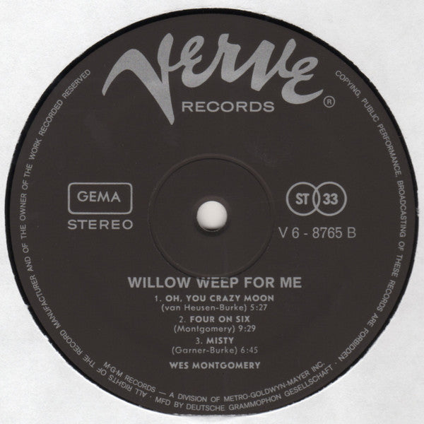 Willow Weep For Me