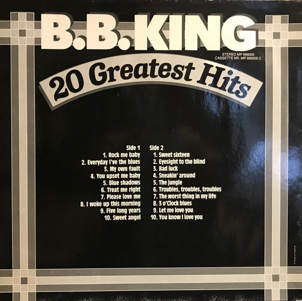 Master Release: 20 Greatest Hits by B.B. King