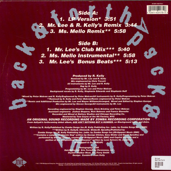 Master Release: Back & Forth by Aaliyah