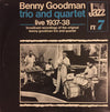 Benny Goodman Trio - Live 1937-38 (Vinyl, LP, Compilation, Remastered, Stereo) Very Good (VG) / Good Plus (G+)