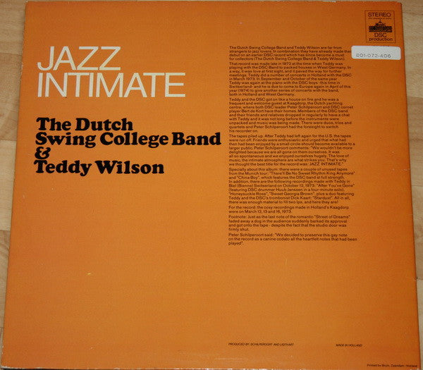Master Release: Jazz Intimate by The Dutch Swing College Band