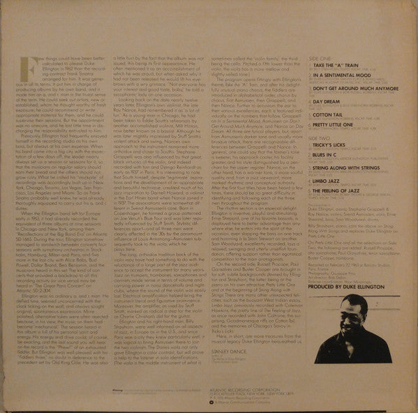Release: Duke Ellington's Jazz Violin Session-Vinyl-Japan-1976-P-10260A-9491567