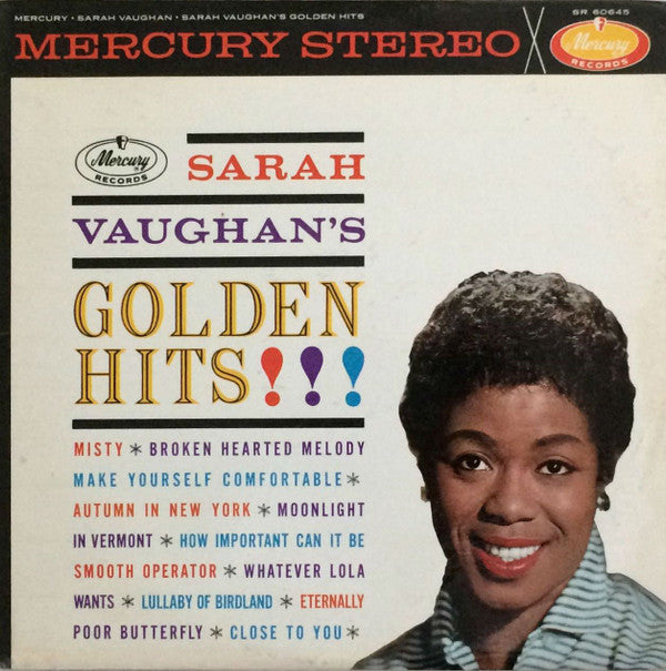 Release: Sarah Vaughan's Golden Hits!!!-Vinyl-US-1961-SR 60645-6615956