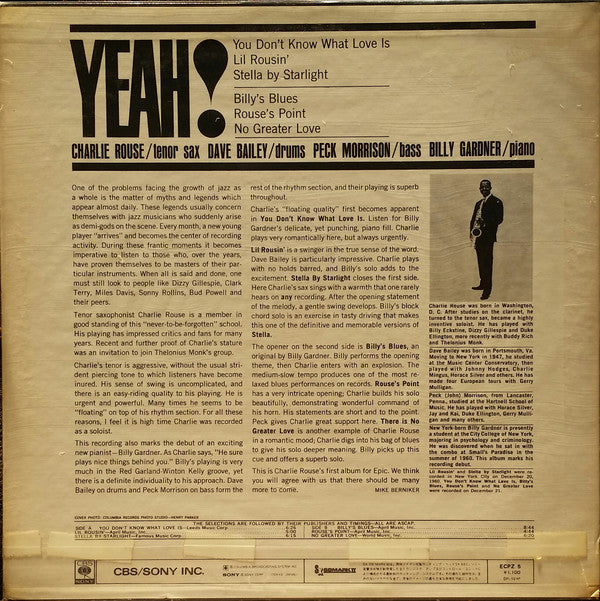 Release: Yeah!-Vinyl-Japan-None-ECPZ-5-7413369