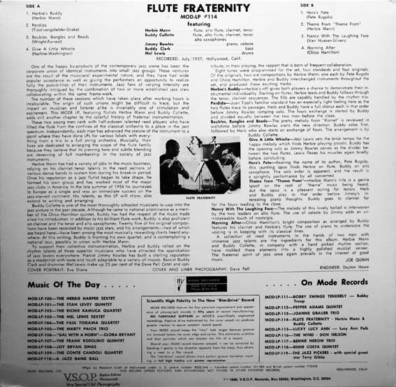 Master Release: Flute Fraternity by Herbie Mann