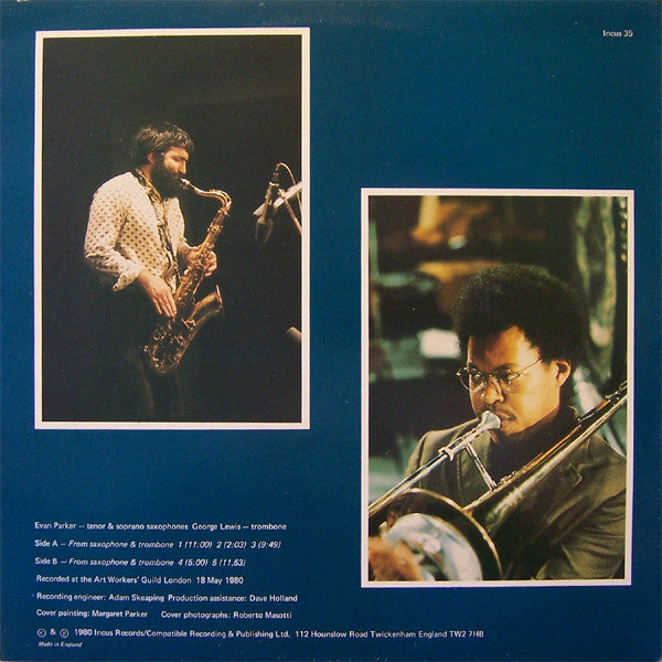 Master Release: From Saxophone & Trombone by Evan Parker