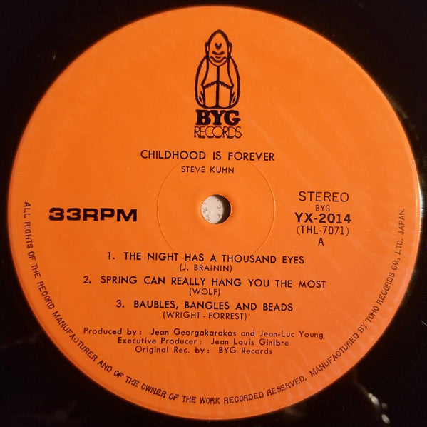 Release: Childhood Is Forever-Vinyl-Japan-1973-YX-2014-4609799