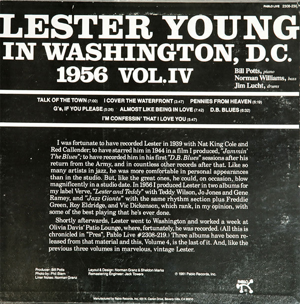 Release: Pres Vol. IV-Vinyl-US-1981-2308-230-2192474