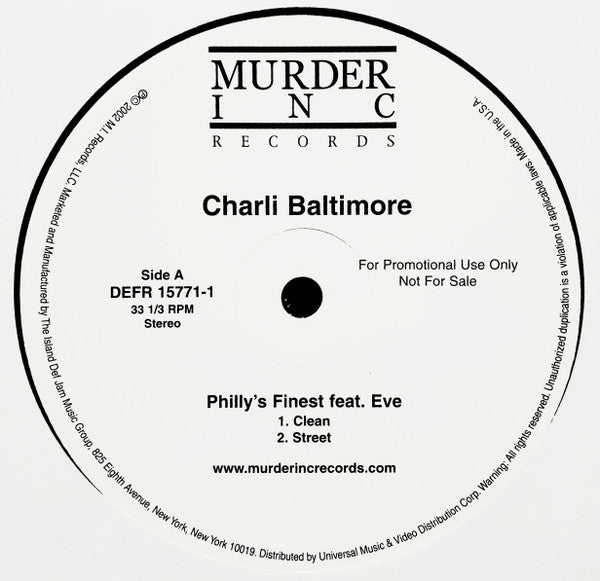 Master Release: Philly's Finest by Charli Baltimore