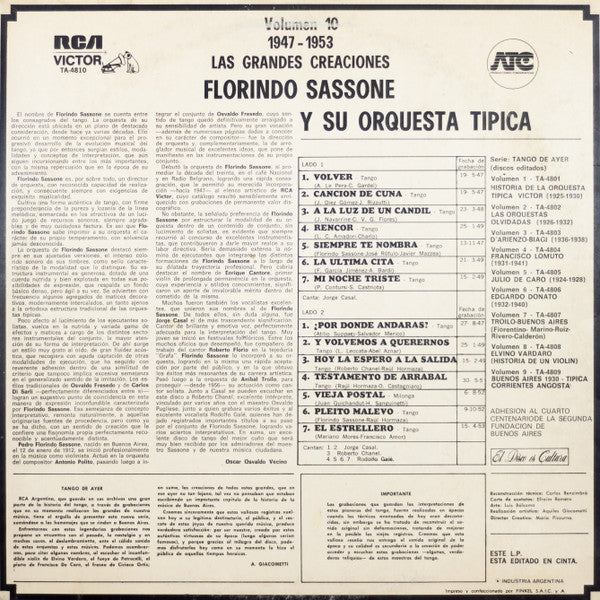 Las Grandes Creaciones (1947-1953)