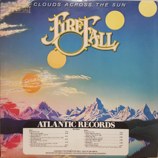 Release: Clouds Across The Sun-Vinyl-US-1980-SD 16024-6162347