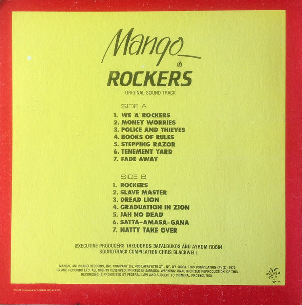Master Release: Rockers (Original Soundtrack Recording) by Various