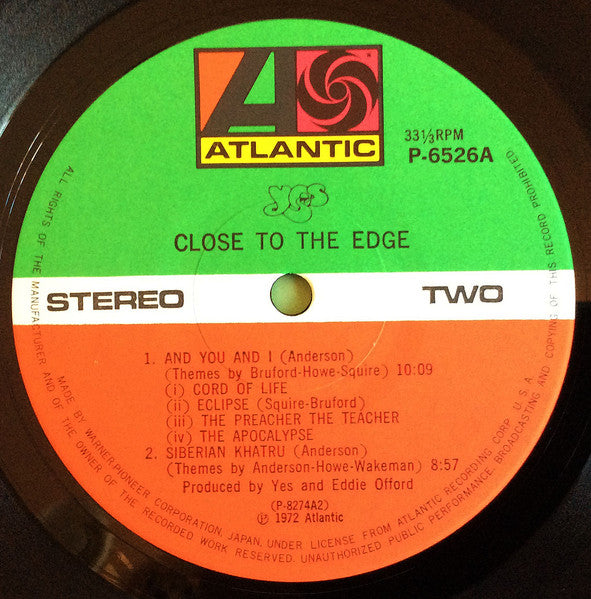 Close To The Edge = 危機
