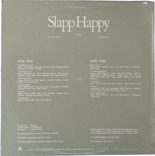 Master Release: Slapp Happy by Slapp Happy