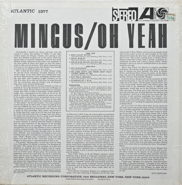 Master Release: Oh Yeah by Charles Mingus