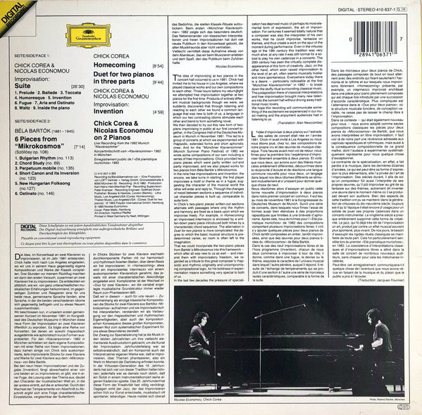 Master Release: On Two Pianos by Chick Corea