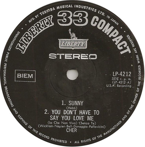 Release: Sunny-Vinyl-Japan-1967-LP-4212-8071665