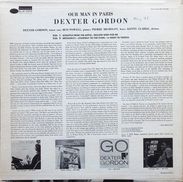 Release: Our Man In Paris-Vinyl-US-1973-BST-84146-9578072