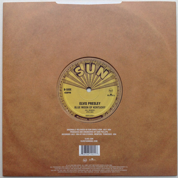 Master Release: That's All Right / Blue Moon Of Kentucky by Elvis Presley