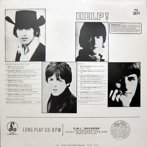 Release: Help!-Vinyl-UK-1984-PCS 3071-6158644