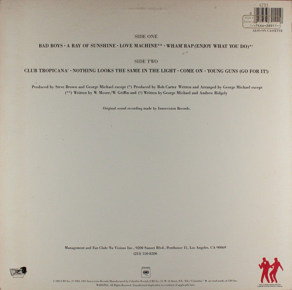 Release: Fantastic-Vinyl-US-1983-BFC 38911, BFC 38911-6416196