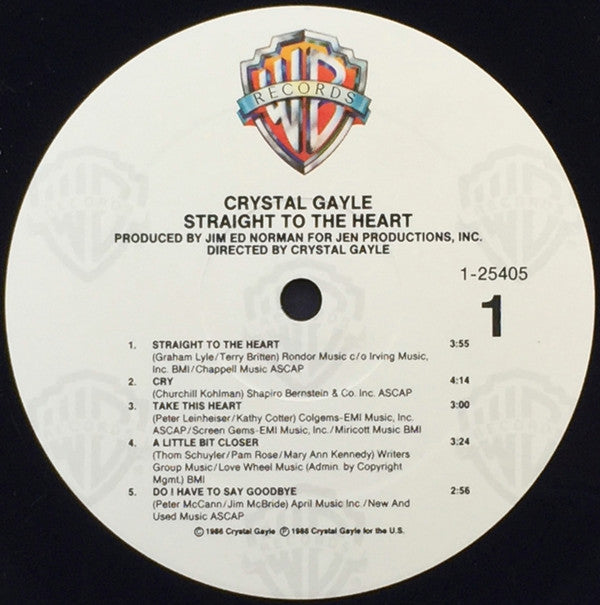 Master Release: Straight To The Heart by Crystal Gayle