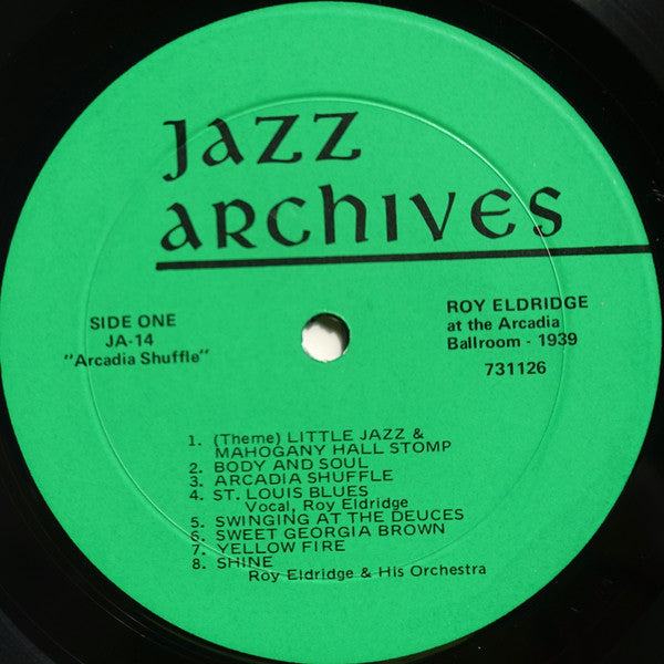 Roy Eldridge At The Arcadia Ballroom - 1939 (Arcadia Shuffle)