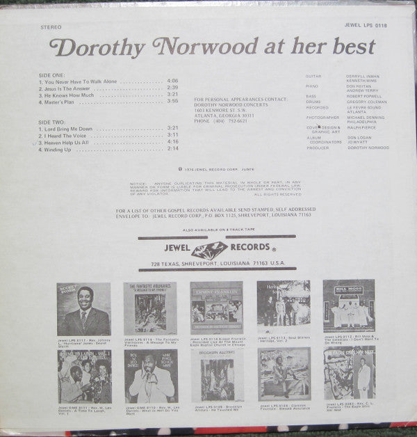 Master Release: At Her Best by Dorothy Norwood