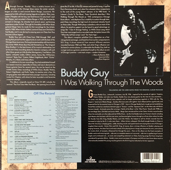 Release: I Was Walking Through The Woods-Vinyl-US-1990-CH-9315-1169518