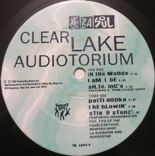 Release: Clear Lake Audiotorium-Vinyl-UK-1995-TB 1093-1305984