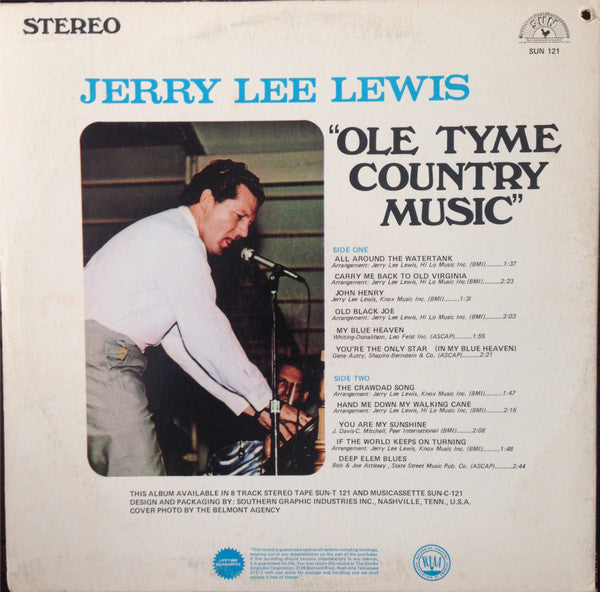 Release: Ole Tyme Country Music-Vinyl-US-1970-SUN 121-9553010