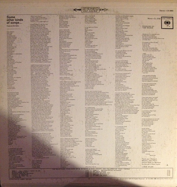 Release: Another Side Of Bob Dylan-Vinyl-US-1970-CS 8993-3989954