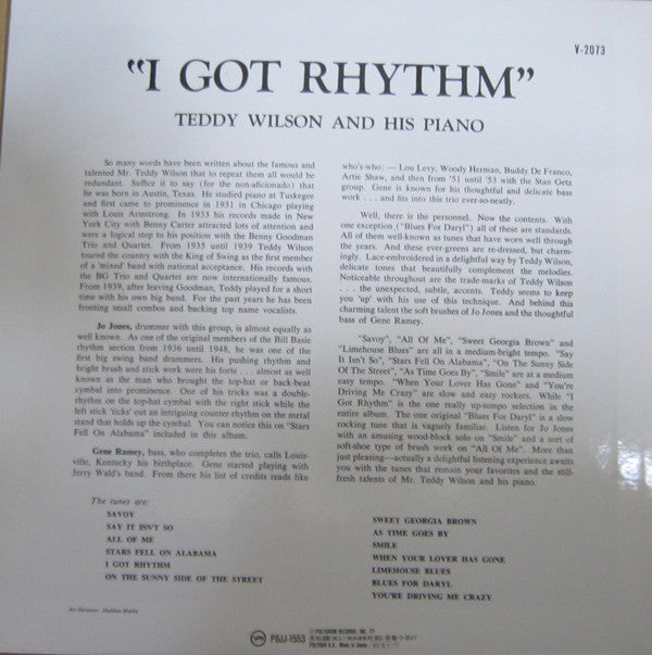 Release: I Got Rhythm-Vinyl-Japan-1993-POJJ-1553, MGV-2073-9213278