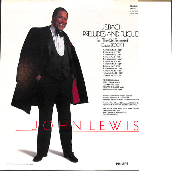 Release: J.S. Bach Preludes And Fugues From The Well-Tempered Clavier Book 1-Vinyl-Japan-1985-28PJ-8-8903909