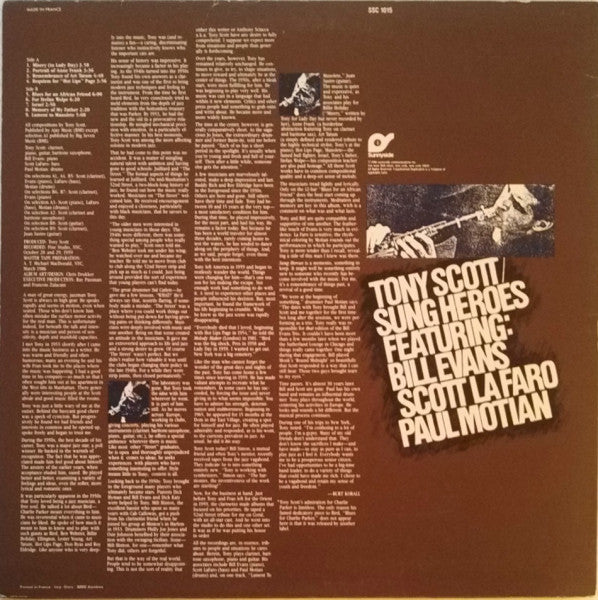 Release: Sung Heroes-Vinyl-France-1986-SSC 1015-5491702