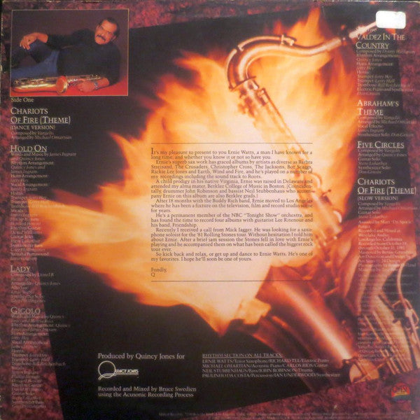 Release: Chariots Of Fire-Vinyl-US-1982-QWS 3637-1800938