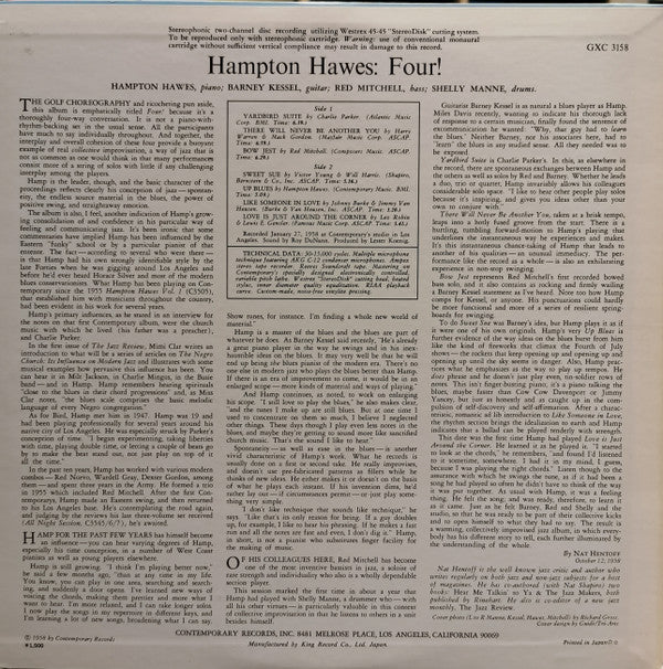 Master Release: Four! by Hampton Hawes