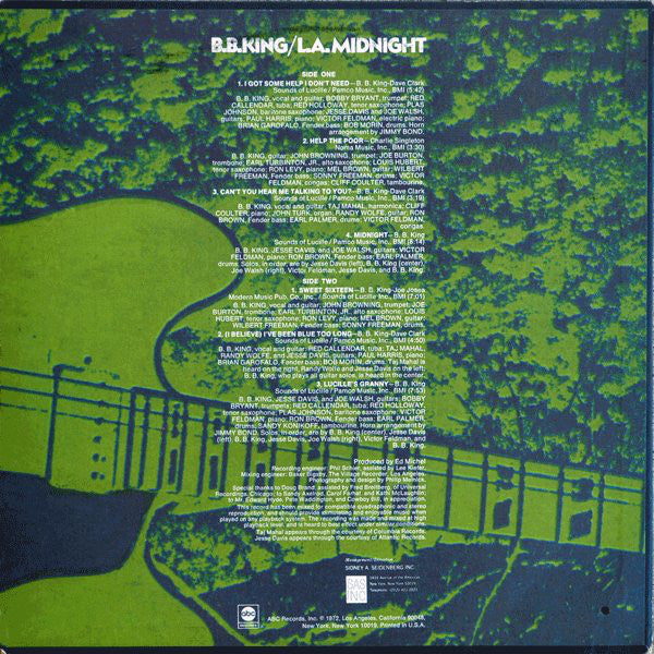 Master Release: L.A. Midnight by B.B. King