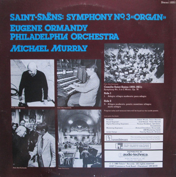 Release: Symphony No. 3 In C Minor, Op. 78 "Organ"-Vinyl-US-1980-10051-6397800