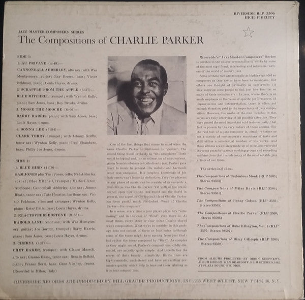 Master Release: The Compositions of Charlie Parker by Various