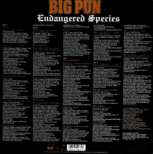 Release: Endangered Species-Vinyl-US-2001-1963-1-1533642