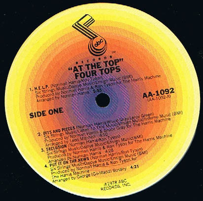 Release: At The Top-Vinyl-US-1978-AA-1092-1041467