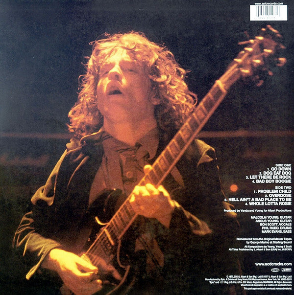 Release: Let There Be Rock-Vinyl-US-2003-E 80203, E 80203-1068884