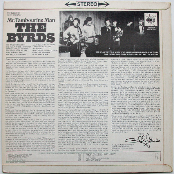 Release: Mr. Tambourine Man-Vinyl-UK-1965-SBPG 62571-6618634