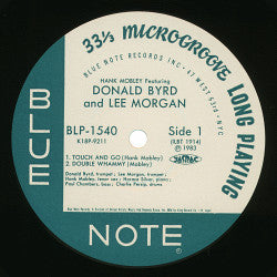Release: Hank Mobley With Donald Byrd And Lee Morgan-Vinyl-Japan-1983-K18P-9211, K18P 9211, BLP-1540-3320017