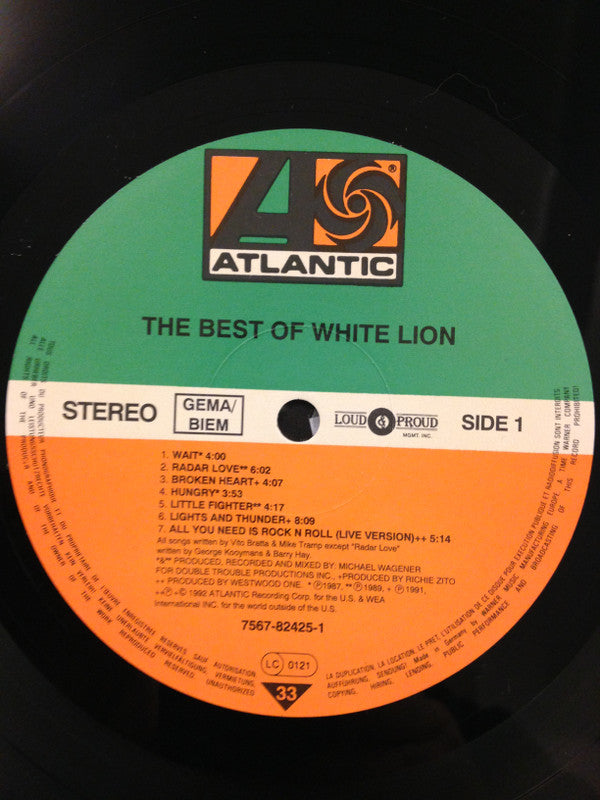 Release: The Best Of White Lion-Vinyl-Europe-1992-7567-82425-1-4563292