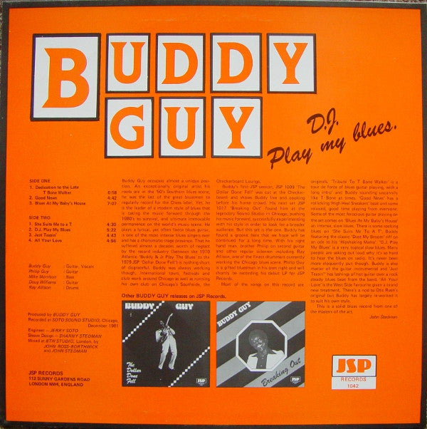 Release: D. J. Play My Blues-Vinyl-UK-1982-JSP 1042-2939307